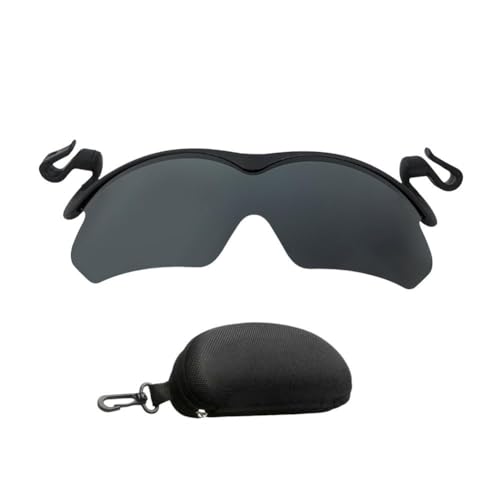 EIRZNGXQ Sport-Sonnenbrille mit Clip-Kappe, polarisierte Clip-Sonnenbrille, UV-Schutz, Herren-Sonnenbrille zum Angeln, Radfahren, Wandern, Radfahren, Schwarz von EIRZNGXQ