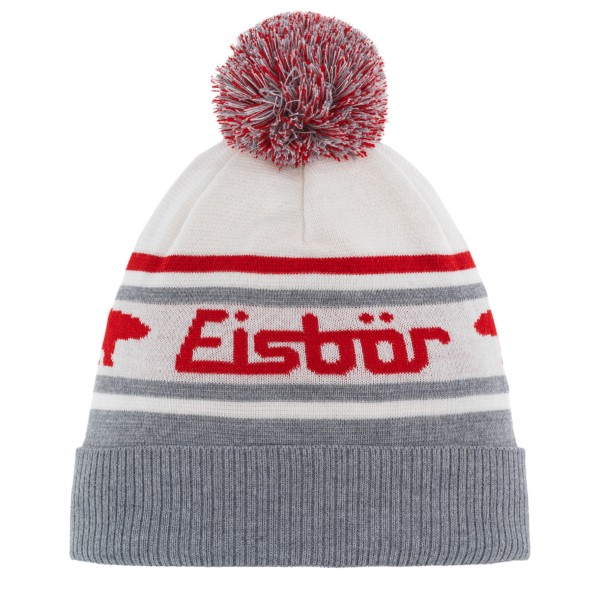 Eisbär - Chani Pompon Oversized Hat - Mütze Gr One Size grau;rosa von EISBÄR