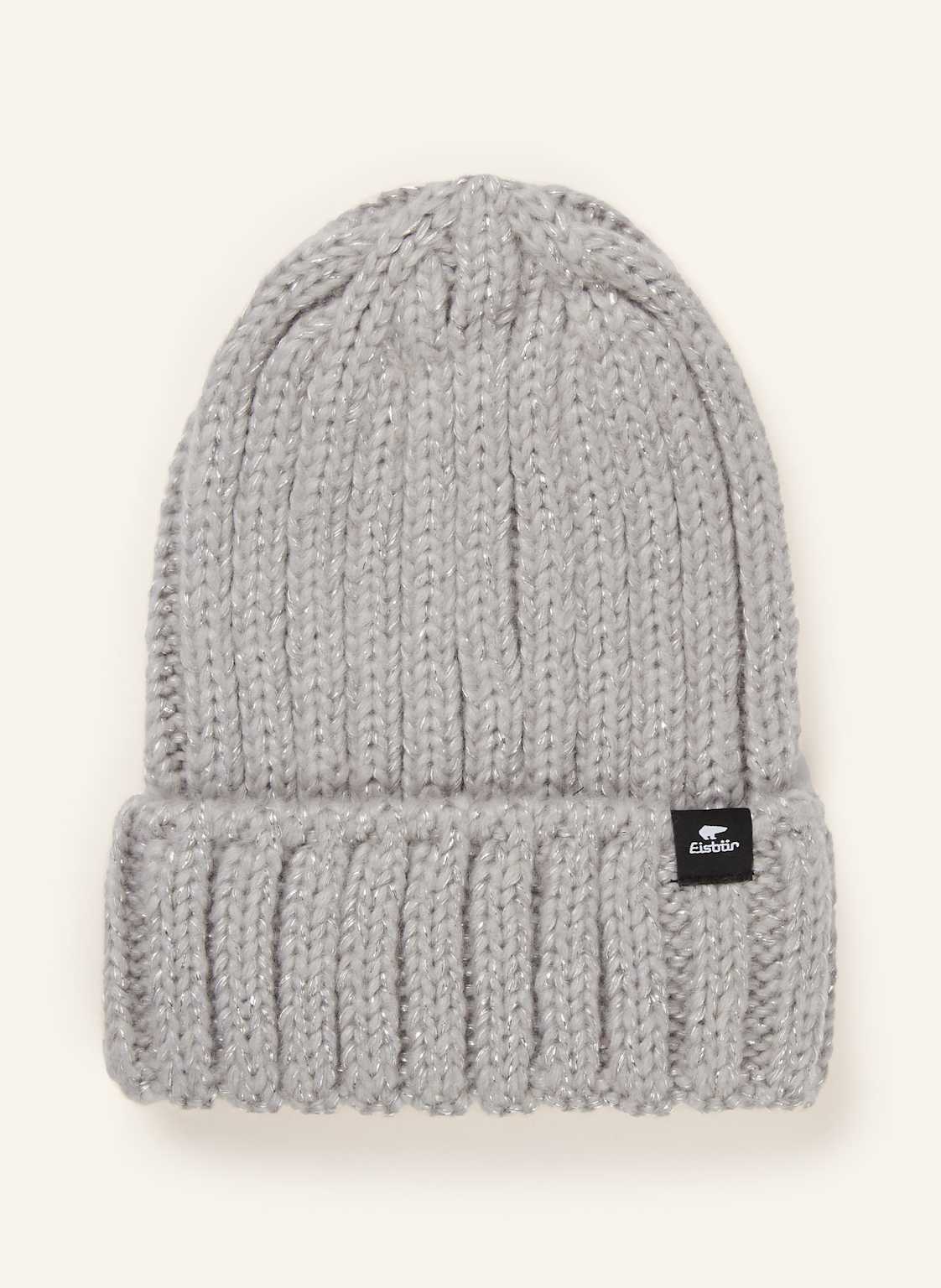 Eisbär Mütze Alea Mit Glitzergarn grau von EISBÄR