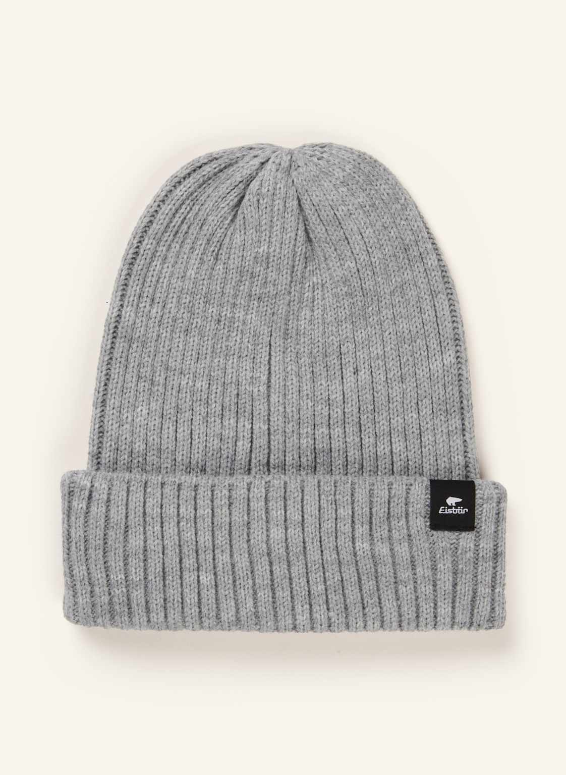 Eisbär Mütze Ripp grau von EISBÄR