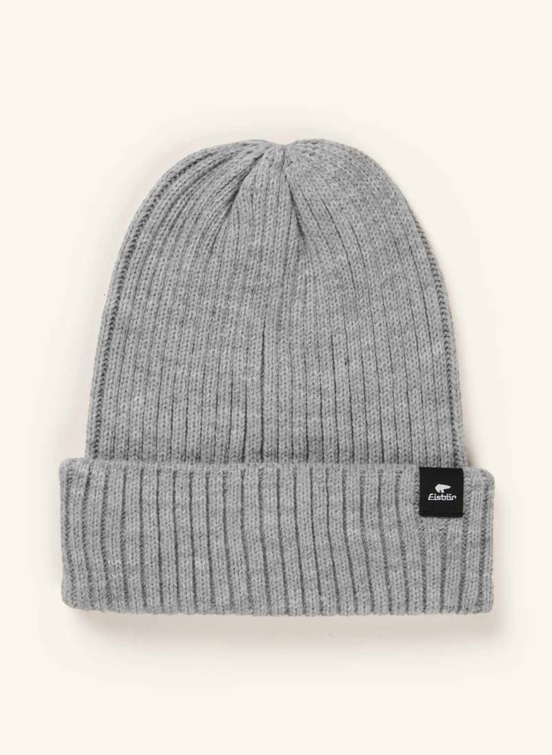 Eisbär Mütze Ripp grau von EISBÄR