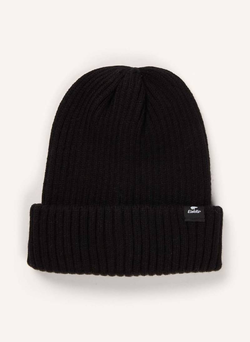 Eisbär Mütze Ripp schwarz von EISBÄR