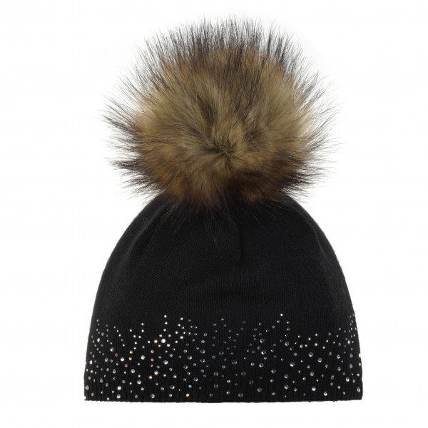 Eisbär - Women's Nalin Lux Crystal - Mütze Gr One Size schwarz von EISBÄR