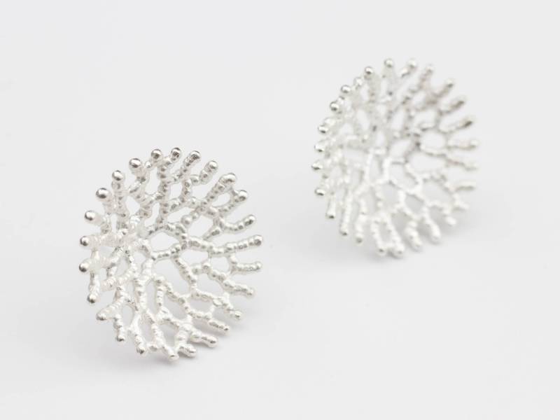 Ohrstecker Silber Ausgefallene Ohrringe Außergewöhnliche Statement Moderner Ausgefallener Schmuck Außergewöhnlicher Silberschmuck von EISROSE