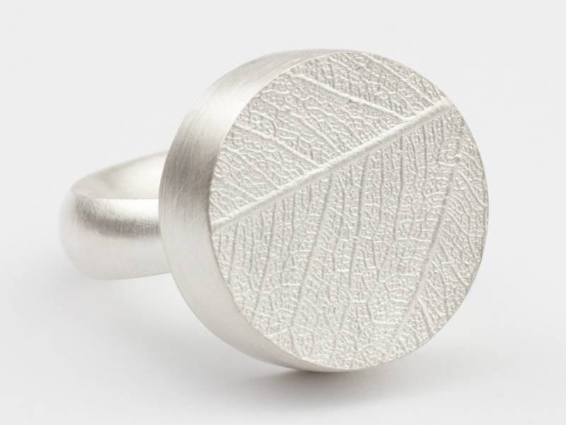 statement Ring Silber Blatt Ausgefallene Ringe Silberschmuck Handgefertigter Außergewöhnlicher Ausgefallener Schmuck Fingerring Größe 52-62 von EISROSE