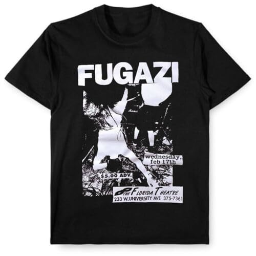 Vintage Fugazi Band Concert Men T-Shirt Black Short Sleeve TA2534 BlackXX-Large von EIWOLJ