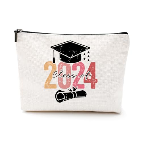 EIXU Kosmetiktasche Klasse 2024, Geschenk zum Schulabschluss, für Senior 2024, Doktoranden, Universität, Universität, Master, Geschenk für Frauen, 2024 Senior 11, 10*7*2 inches von EIXU