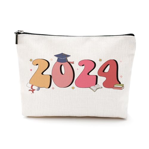 EIXU Kosmetiktasche Klasse 2024, Geschenk zum Schulabschluss, für Senior 2024, Doktoranden, Universität, Universität, Master, Geschenk für Frauen, 2024Graduate, 10*7*2 inches von EIXU