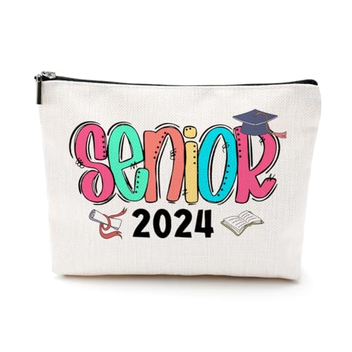 EIXU Kosmetiktasche für die Klasse 2024, Abschluss-Geschenke, Senior 2024, Senioren, hohe Make-up-Tasche, medizinische Krankenschwester, Abschlussgeschenke, Glückwünsche, Geschenk für Frauen, beste von EIXU