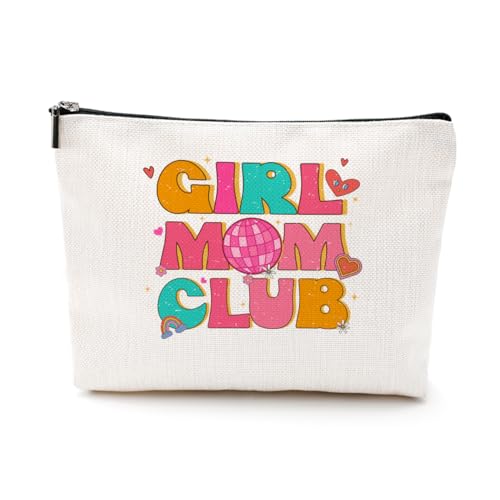 EIXU Lustige, coole Make-up-Tasche für Mütter, Oma, Tante, Schwiegermutter, Patentante, Mama, Mama, für Frauen, Geburtstag, Muttertag, GirlMomClub, 10*7*2 inches von EIXU