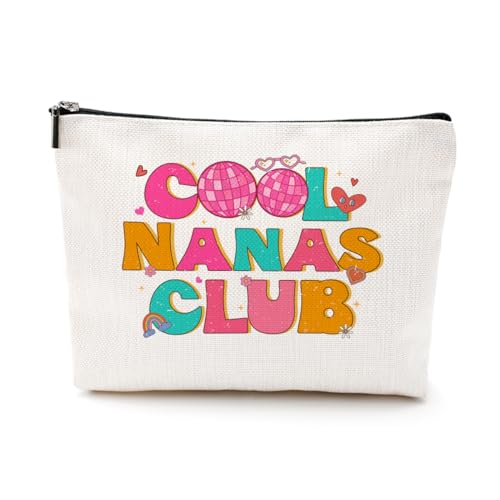 EIXU Lustige, coole Make-up-Tasche für Mütter, Oma, Tante, Schwiegermutter, Patentante, Mama, Mama, für Frauen, Geburtstag, Muttertag, NanasClub, 10*7*2 inches von EIXU