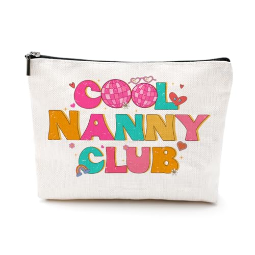 EIXU Lustige, coole Make-up-Tasche für Mütter, Oma, Tante, Schwiegermutter, Patentante, Mama, Mama, für Frauen, Geburtstag, Muttertag, NannyClub, 10*7*2 inches von EIXU