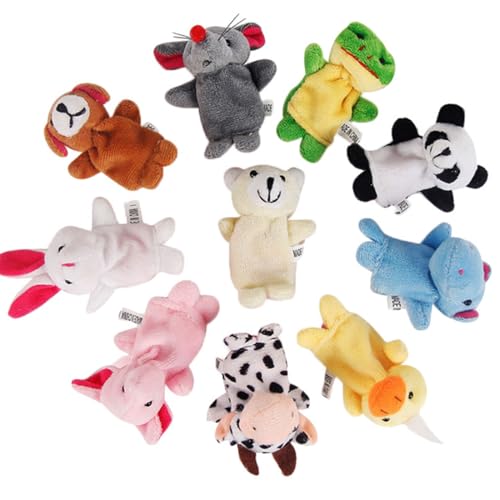 EIYVPRA 10-TLG fingerpuppen Fingerpuppen Baby Mitgebsel Kindergeburtstag fingerpuppen baby Finger Plüschtier Set Jungen und Mädchen Geschenke für Weihnachten Oster und Kinderparty EIYVPRA 10-TLG fingerpuppen Fingerpuppen Baby Mitgebsel Kindergeburtstag fingerpuppen baby Finger Plüschtier Set Jungen und Mädchen Geschenke für Weihnachten Oster und Kinderparty von EIYVPRA