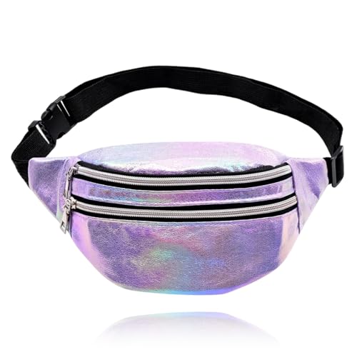 Bauchtasche Kinder Mädchen Gürteltasche Kinde,Bauchtasche Mode Wasserdicht Gürteltasche Fächer mit Reißverschluss Verstellbarer Gurt Hüfttasche für Damen und Herren Party Festival Sport Outdoor Travel von EIYVUAL