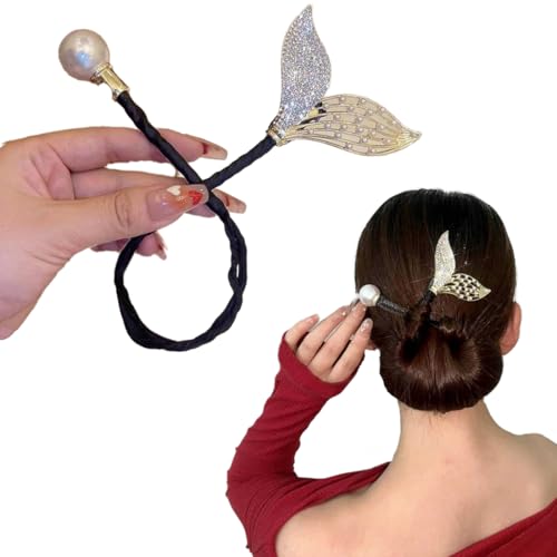 Haarstyling-Zubehör,Strass Blumen Haarspange,Französische Twist Haarnadel Haarknotenmacher für Haare,Elegantes Haar Zubehör für Frauen,Geeignet für Mittleres Bis Langes Haar,Lazy-Haarknoten für Frauen von EIYVUAL