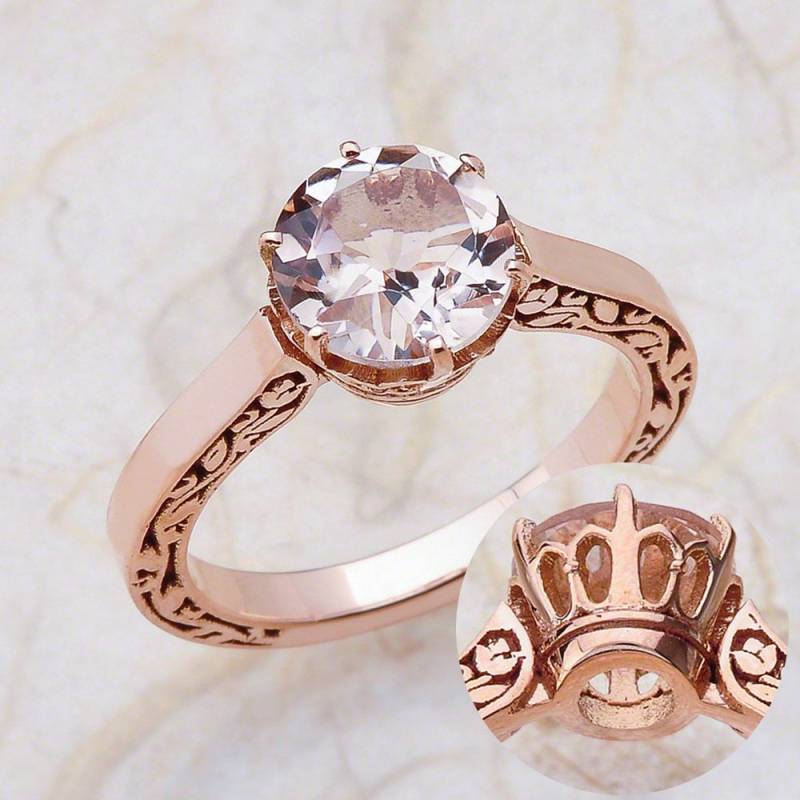 Morganit Verlobungsring Rosegold/Solitär von EJCOLLECTIONS