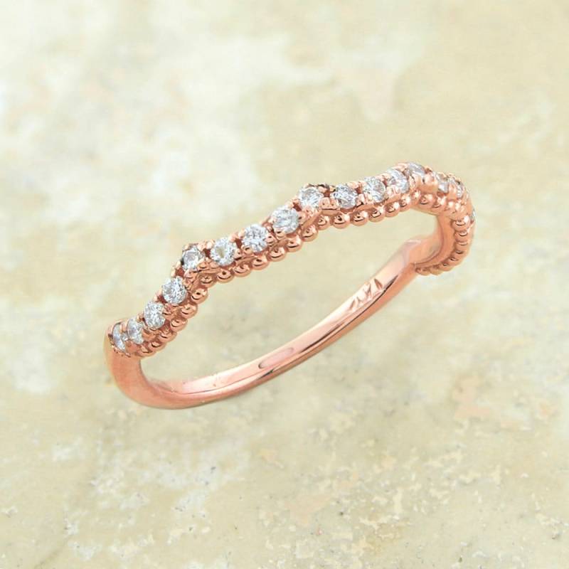 Passendes Band Nur Für Vintage Opal Verlobungsring Regenbogen Mondstein Und Morganit Verlobungsringe von EJCOLLECTIONS