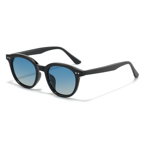 EJDHA Schlichte klassische Sonnenbrille, unisex, geeignet für den Außenbereich, UV-Schutz (Schwarz/Marineblau) von EJDHA
