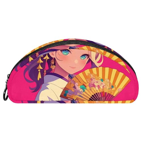 EJFICAHG Federtasche Anime-Mädchen Stiftebox Schreibwarenetui Stifteetui Reißverschluss Makeup Kosmetiktasche Reiseveranstalter von EJFICAHG