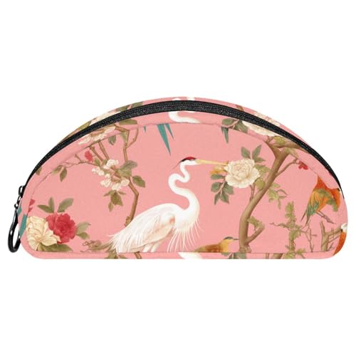 EJFICAHG Federtasche Exotische Vogelblumen Stiftebox Schreibwarenetui Stifteetui Reißverschluss Makeup Kosmetiktasche Reiseveranstalter von EJFICAHG