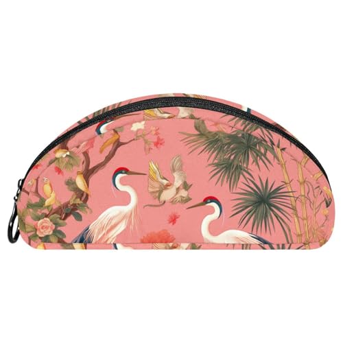 EJFICAHG Federtasche Exotischer Vogel Blumen Stiftebox Schreibwarenetui Stifteetui Reißverschluss Makeup Kosmetiktasche Reiseveranstalter von EJFICAHG