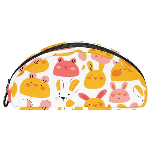 EJFICAHG Federtasche Niedliche Kaninchen Muster Stiftebox Schreibwarenetui Stifteetui Reißverschluss Makeup Kosmetiktasche Reiseveranstalter von EJFICAHG