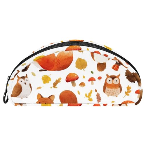 EJFICAHG Federtasche Niedliche Tiere Im Herbst-Stil Stiftebox Schreibwarenetui Stifteetui Reißverschluss Makeup Kosmetiktasche Reiseveranstalter von EJFICAHG