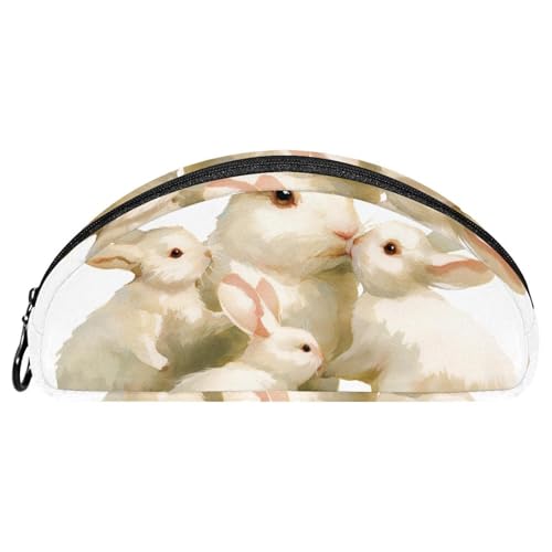 EJFICAHG Federtasche Ostern Kaninchen Bunny Stiftebox Schreibwarenetui Stifteetui Reißverschluss Makeup Kosmetiktasche Reiseveranstalter von EJFICAHG