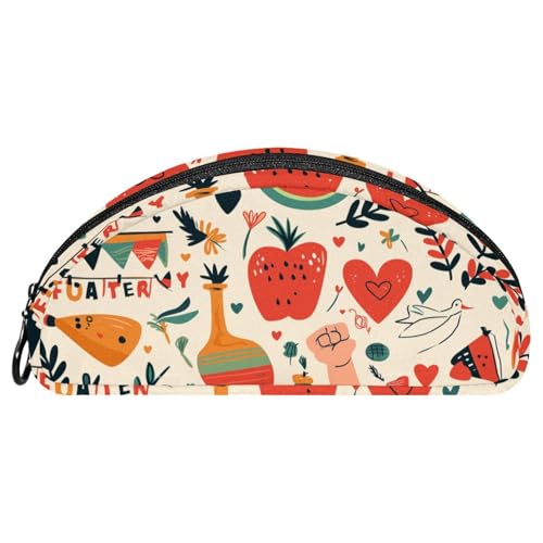 EJFICAHG Federtasche Watermelon Fruits Muster Stiftebox Schreibwarenetui Stifteetui Reißverschluss Makeup Kosmetiktasche Reiseveranstalter von EJFICAHG