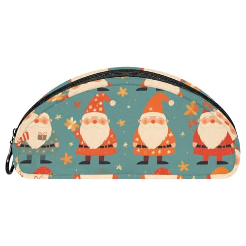 EJFICAHG Federtasche Weihnachten Weihnachtsmann Muster Stiftebox Schreibwarenetui Stifteetui Reißverschluss Makeup Kosmetiktasche Reiseveranstalter von EJFICAHG