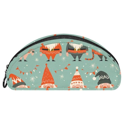 EJFICAHG Federtasche Weihnachten Weihnachtsmann Muster Stiftebox Schreibwarenetui Stifteetui Reißverschluss Makeup Kosmetiktasche Reiseveranstalter von EJFICAHG