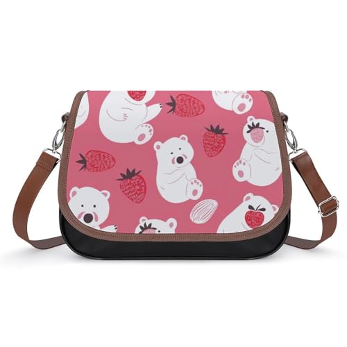 EJFICAHG Handtasche Für Frauen Strand Mit Seesternen Und Muscheln Umhängetasche Leder Crossbody Bag Wasserdichte Messenger Bag von EJFICAHG