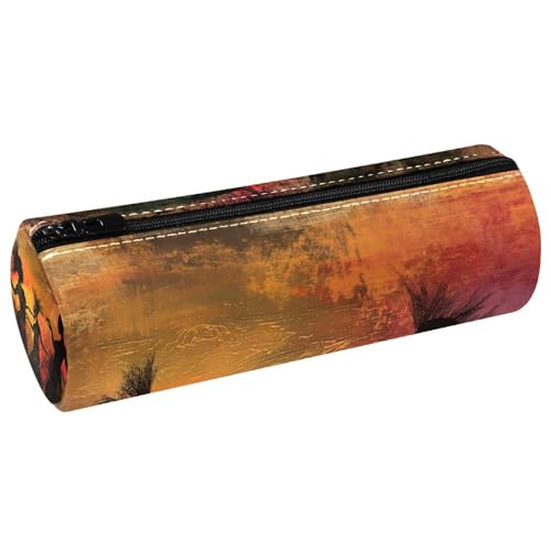 EJFICAHG Stiftetasche Afrikanische Frauen Tanzen Federmäppchen Schreibwarenetui Stifteetui Kosmetiktasche Kosmetiktasche Kosmetiktasche von EJFICAHG