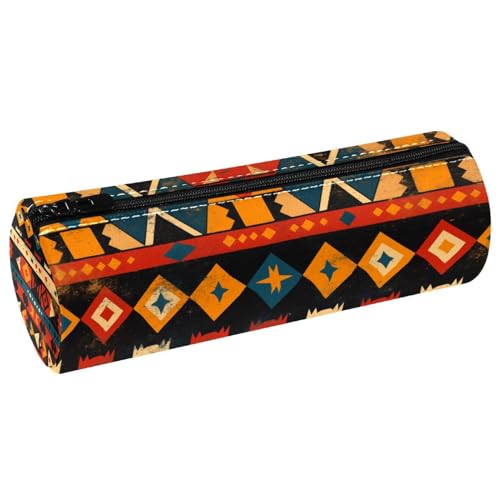 EJFICAHG Stiftetasche Afrikanisches Muster Mit Ethnischen Und Stammesmotiven Federmäppchen Schreibwarenetui Stifteetui Kosmetiktasche Kosmetiktasche Kosmetiktasche von EJFICAHG