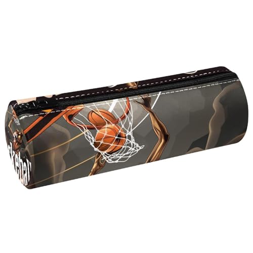 EJFICAHG Stiftetasche Basketball Federmäppchen Schreibwarenetui Stifteetui Kosmetiktasche Kosmetiktasche Kosmetiktasche von EJFICAHG