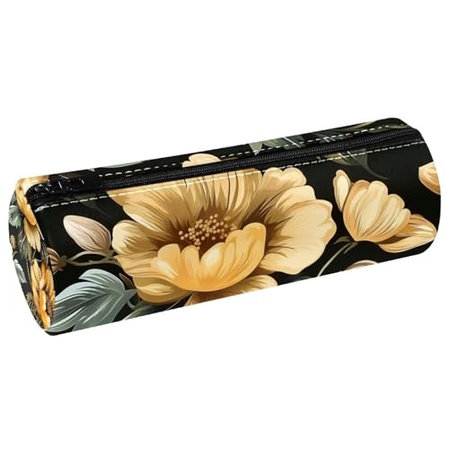 EJFICAHG Stiftetasche Blumen Blumen Muster Federmäppchen Schreibwarenetui Stifteetui Kosmetiktasche Kosmetiktasche Kosmetiktasche von EJFICAHG