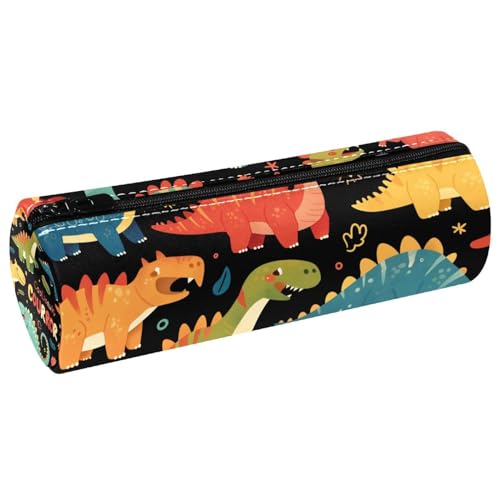 EJFICAHG Stiftetasche Bunte Dinosaurier Mit Wörtern Federmäppchen Schreibwarenetui Stifteetui Kosmetiktasche Kosmetiktasche Kosmetiktasche von EJFICAHG