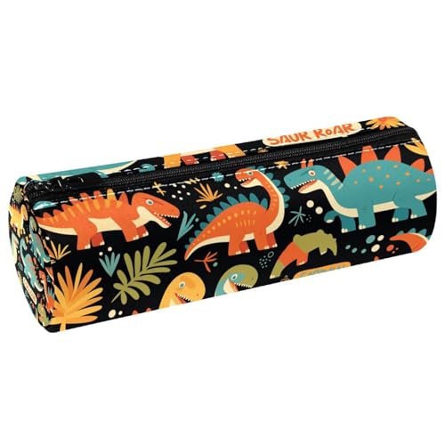 EJFICAHG Stiftetasche Bunte Dinosaurier Mit Wörtern Federmäppchen Schreibwarenetui Stifteetui Kosmetiktasche Kosmetiktasche Kosmetiktasche von EJFICAHG