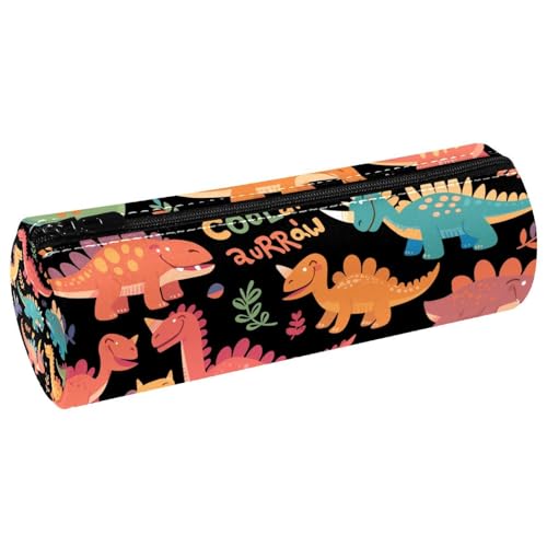 EJFICAHG Stiftetasche Bunte Dinosaurier Mit Wörtern Federmäppchen Schreibwarenetui Stifteetui Kosmetiktasche Kosmetiktasche Kosmetiktasche von EJFICAHG