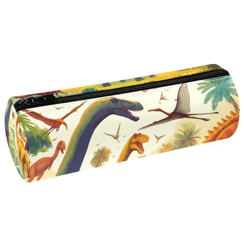 EJFICAHG Stiftetasche Bunte Dinosaurier-Muster Federmäppchen Schreibwarenetui Stifteetui Kosmetiktasche Kosmetiktasche Kosmetiktasche von EJFICAHG