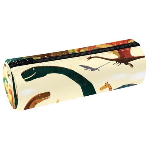 EJFICAHG Stiftetasche Bunte Dinosaurier Muster Federmäppchen Schreibwarenetui Stifteetui Kosmetiktasche Kosmetiktasche Kosmetiktasche von EJFICAHG