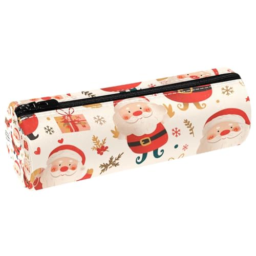 EJFICAHG Stiftetasche Christmas Santa Claus Pattern Federmäppchen Schreibwarenetui Stifteetui Kosmetiktasche Kosmetiktasche Kosmetiktasche von EJFICAHG