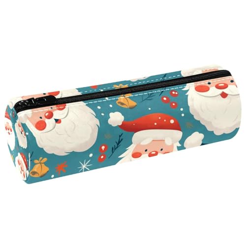 EJFICAHG Stiftetasche Cute Christmas Santa Claus Muster Federmäppchen Schreibwarenetui Stifteetui Kosmetiktasche Kosmetiktasche Kosmetiktasche von EJFICAHG
