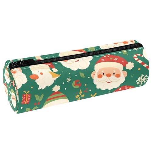 EJFICAHG Stiftetasche Cute Christmas Santa Claus Muster Federmäppchen Schreibwarenetui Stifteetui Kosmetiktasche Kosmetiktasche Kosmetiktasche von EJFICAHG