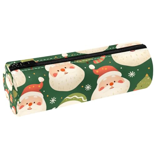 EJFICAHG Stiftetasche Cute Christmas Santa Claus Muster Federmäppchen Schreibwarenetui Stifteetui Kosmetiktasche Kosmetiktasche Kosmetiktasche von EJFICAHG