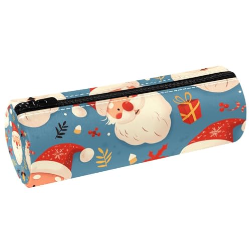 EJFICAHG Stiftetasche Cute Christmas Santa Claus Pattern Federmäppchen Schreibwarenetui Stifteetui Kosmetiktasche Kosmetiktasche Kosmetiktasche von EJFICAHG