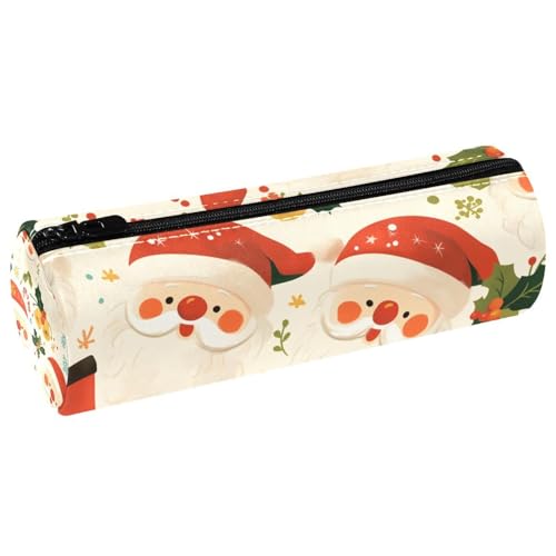 EJFICAHG Stiftetasche Cute Christmas Santa Claus Pattern Federmäppchen Schreibwarenetui Stifteetui Kosmetiktasche Kosmetiktasche Kosmetiktasche von EJFICAHG