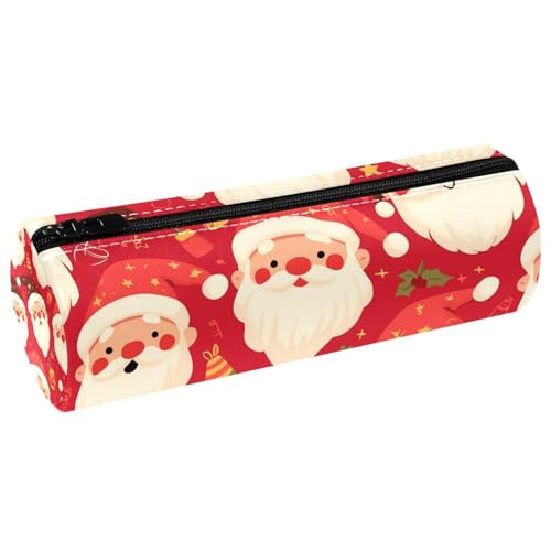 EJFICAHG Stiftetasche Cute Christmas Santa Claus Pattern Federmäppchen Schreibwarenetui Stifteetui Kosmetiktasche Kosmetiktasche Kosmetiktasche von EJFICAHG