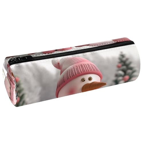 EJFICAHG Stiftetasche Cute Snowman Weihnachten Schnee Federmäppchen Schreibwarenetui Stifteetui Kosmetiktasche Kosmetiktasche Kosmetiktasche von EJFICAHG