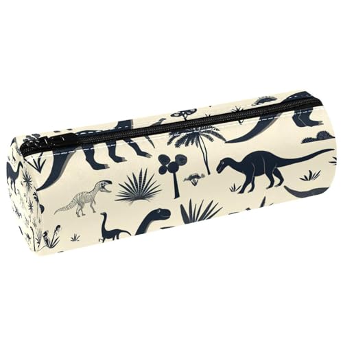 EJFICAHG Stiftetasche Dinosaurier Silhouetten Federmäppchen Schreibwarenetui Stifteetui Kosmetiktasche Kosmetiktasche Kosmetiktasche von EJFICAHG